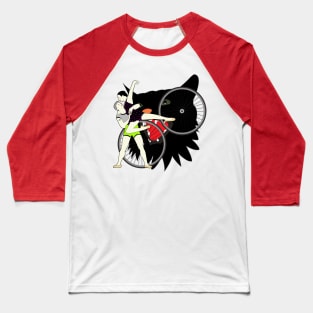 Dancers and Black Cat Baseball T-Shirt